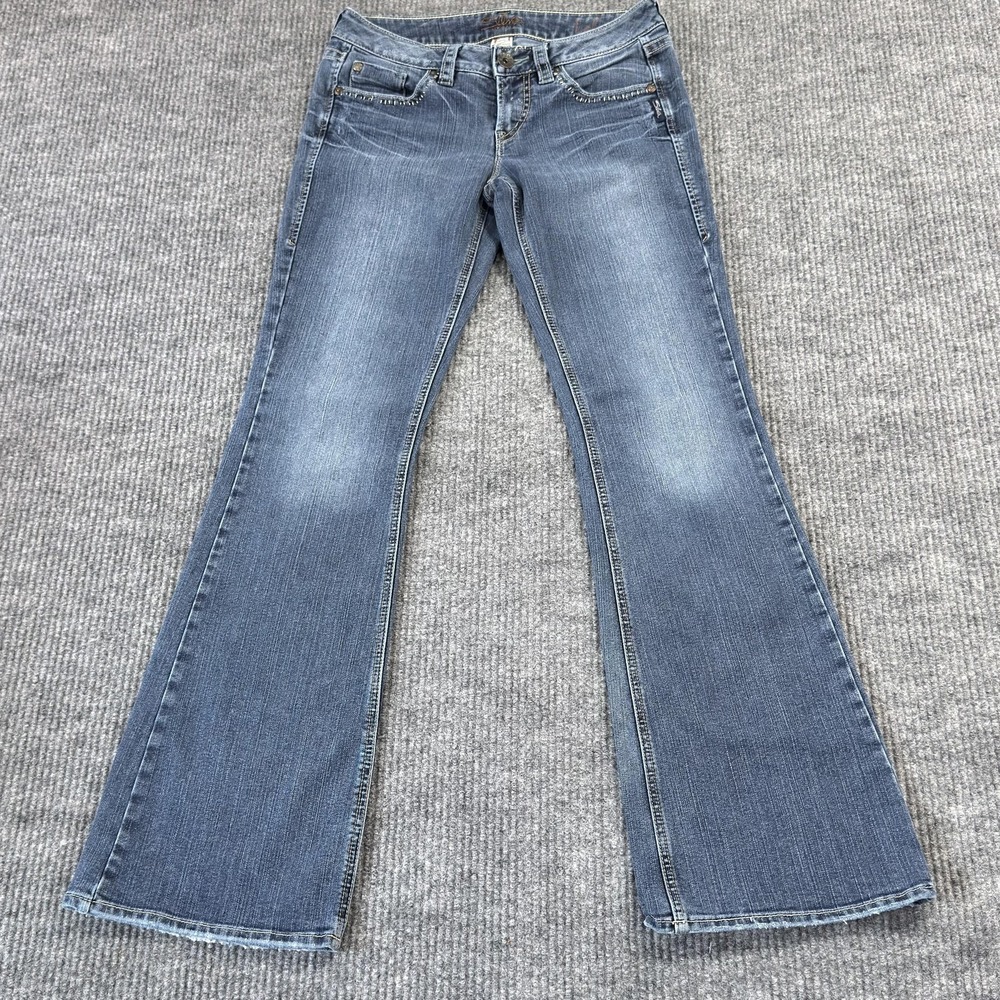 VTG‎ Silver Jeans Co Lola Bootcut Jeans Womens 28X35 Blue Wash Mid Rise Denim